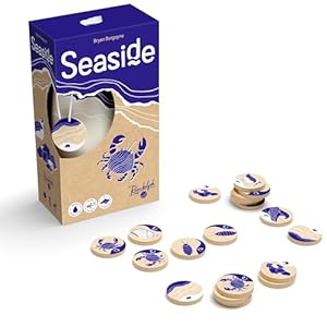 Seaside - Plastic Free Beach-Themed Game | Travel Friendly | Water Resistant | Ages 8+ | 1 to 5 Players | 20 Minutes