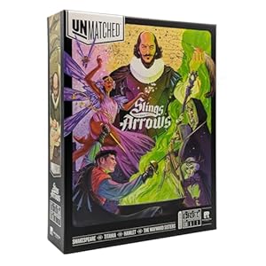 Unmatched Slings and Arrows by Restoration Games, Strategy Board Game, for 2 to 4 Players and Ages 9+