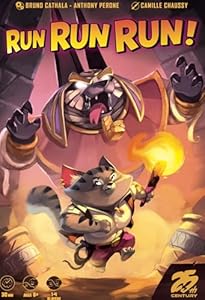 Run Run Run, Cooperative Board Game with Cat Adventurers in a Pyramid, 1 to 4 Players - 25th Century Games